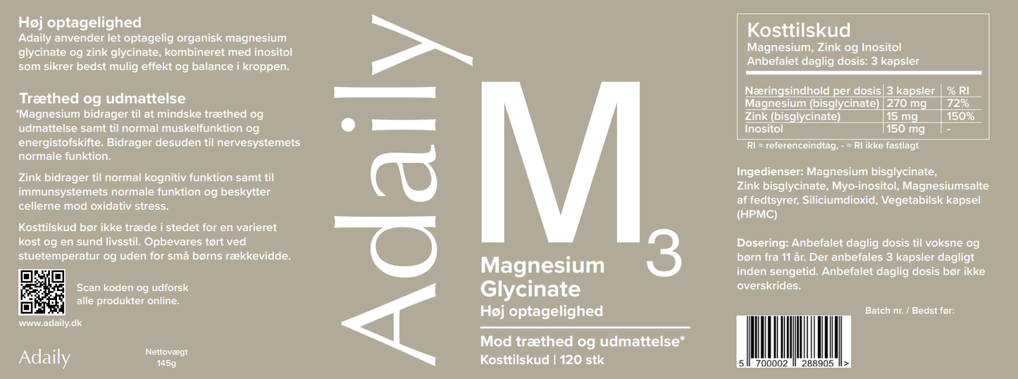 M3 – Magnesium glycinate